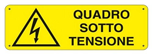Cartelli di Sicurezza UNI7543Quadro Sotto Tensione