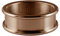 Quiges Stapelring Bandring Kombinationsring Basisring Edelstahl Rosegold 6mm Höhe Ringgröße 18mm (56)
