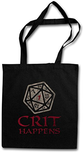 Urban Backwoods Crit Happens Hipster Bag Beutel Stofftasche Einkaufstasche