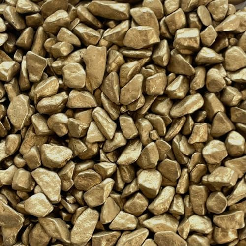 Eurosand DEKOSTEINE 9-13 mm (Steine, Farbsteine) 1 kg. Gold GELBGOLD -41