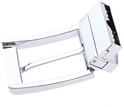 Sharplace Gürtelschnalle Herren 35 mm Buckle Wechselschließe Gürtelschließe, Metall-Legierung Drehschnalle für Wechselgürtel, Einzackige Rechteck Ersatzschnalle für Männer Ledergürtel, Silber