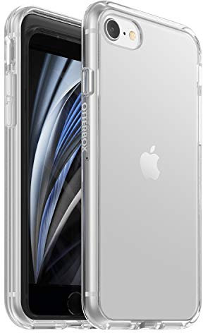 OtterBox Sleek Hülle für iPhone 7/8/SE 2. gen/SE 3. gen, stoßfest, sturzsicher, ultraschlank, schützende Hülle, Getestet nach Militärstandard, Transparent, Keine Einzelhandelsverpackung