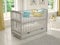 Love For Sleep Babybett Beistellbett 120x60cm mit Schaumstoffmatratze Grau Jacob Kinderbett Baby Bett Holz - Kinderbett Babybett, Mitwachsend Gitterbett Baby Bed