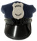 Proumhang Polizei Hut Erwachsene, Polizist Mütze, Polizei Kostümzubehör, Polizist verkleiden sich Kostümzubehör für Cop Kostüm Party Halloween Rollenspiel 58cm Blau