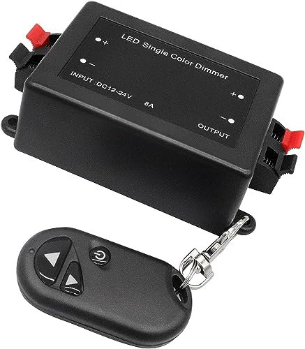 ZHITING SMD LED Controlador DC 12V - 24V control remoto inalámbrico interruptor de solo color RF dimmer regulador para monocolor Stripe