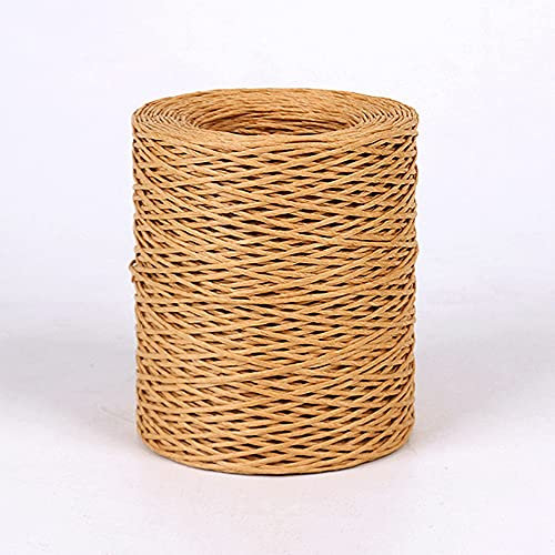 Bestenrose Papierkordel Papierdraht 1mm Blumendraht Natur Dekodraht Rankendraht Bindedraht Eisendraht zum Basteln für DIY Kunstgewerbe Gartenarbeit Blumensträuße Verpackung (210m-1pcs, Braun)