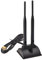 L44DS WiFi Antenna 2.4G 5.8G WLAN Antenna 2X 6dBi RP-SMA Adattatore cavo MIMO Antenna compatibile con ASUS TP-Link Magnetic 3Meter Cable