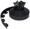 Froadp Bordure de Parterre Flexible en Plastique, Palissades de Jardin avec d'ancrage, Courbes de Parterre de Fleurs, Bordurette de Tonte, Bordures de Pelouse, Clôture de Jardin (20m, Noir)