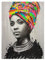 Rond Diamond Painting Femme Africaine 40x50 cm Peinture Diamant Femme Africaine Broderie Diamant Africaine Point de Croix Diamant Painting Peinture par Numéros Enfants Kit de Bricolage Adulte Mosaïque