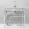 Fregadero Industrial Acero Inoxidable Comercial De Un Solo Tazón Fregadero De Cocina Independiente Lavabo De Mano，para Cocina, Restaurante, Bar, Jardín ( Color : Hot and cold , Size : 2-tier 75*40cm )