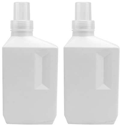 Ciieeo Durchsichtige 2 Stück Waschmittel-Aufbewahrungsflasche Kunststoff-Weichspüler-Aufbewahrungsflasche Leere Badezimmer-Shampoo-Flasche Für Shampoo-Lotion Spender
