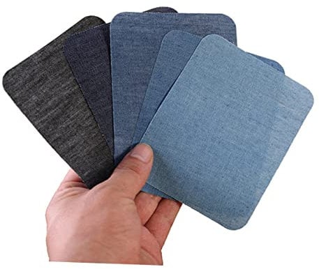 COHEALI 1 Pair Patches Clothes Square Denim Patch Knee Patches Iron on Oval Clothing Stickers