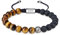 GAVU Yin Yang Armband aus Natürlichen Edelsteinen aus Onyx und Tigerauge für Herren