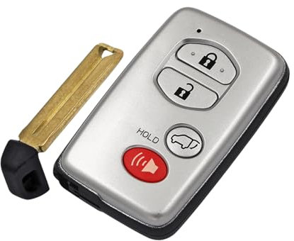 Oulesh Guscio Chiave Telecomando per Toyota Auris Yaris Hybrid Auris, Guscio Chiave remota Intelligente, 4 Pulsanti