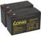 Akkuman.de Akkutechnik vom Fachmann Batterie UPS compatible avec AdPos Micro-VT 1000 Micro-VT 1500 2 x 12 V 7,2 Ah AGM plomb