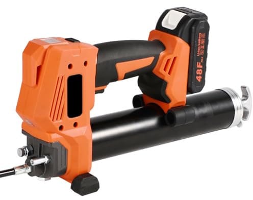 XLTEAM Cordless Electric Grease Gun, 600W Professional High Pressure Cordless Grease Guns with 2 Batteries, Oil output 145g/min, for Applying Lubrication in Vehicles and Machines