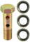 VekAuto Kit de boulons double banjo, filetage métrique M10x1.0 longueur 38mm, adaptateur universel en métal durable de couleur bronze avec rondelle d'étanchéité