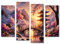 islandburner Tableau sur toile - Motif : fleurs de cerisier en fleur - Saison magique - Poster mural
