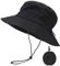 FYting Sonnenhut Damen,Sommerhut Damen,Fischerhüte Faltbar,Regenfest | Sonnenschutz | Schnelltrocknend | Atmungsaktiver, Für Strand,Schwimmbad,Park,Camping,Picknick,Wandern,Reisen (Schwarz)