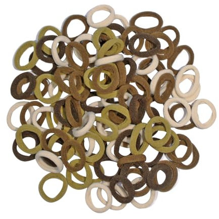 Cooetr Haargummi Baby - Mini Nahtlose Haarband Mehrfarbig für Mädchen & Kinder (100 Stück)