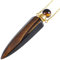 mookaitedecor Crystal Perfume Bottle Necklace for Women Men Tiger's Eye Necklace Healing Crystal Point Pendant Necklace Hexagonal Perfume Pendant Essential Oil Diffuser Pendant Aromatherapy Necklace