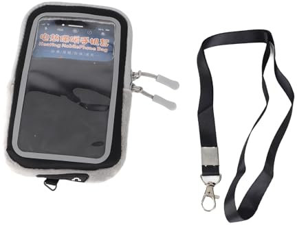 ANKROYU Elektrische Handy-Heiztasche, universelle Handy-Wärmetasche, beheizte Handyhülle mit Kamerafenster für Batterieschutz