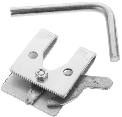 BESPORTBLE Replacement Double Bolt Lock Gate Latch for Kennels Sliding Doors and Barns Easy to Install for Gates