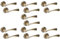 HANDLEZONE® 7 Sets Zena Lever On Round Rose Door Handles, Internal Passage Latch Handles - Antique Bronze