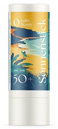 Baltic Beauty Premium SunCare - Sonnenstick Sommer Edition - SPF50 PLUS - Hochwertiger Sonnenschutz Stick für den Sommer, ohne Weißeln, für empfindliche Haut und intensive Sonne