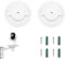 VZU Lot de 2 supports muraux pour appareil photo, compatibles avec TP-Link Tapo C200/C210/C220/C225/TC70, Kasa EC70/KC410S, angle de rotation réglable à 180 °, support de plafond pour caméra de