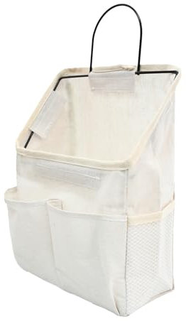 DecorDwell Wandaufbewahrungstasche, Organizer zum Aufhängen, Organizer mit Taschen, Aufbewahrungstasche aus Leinen und Baumwolle, wasserdicht, für Schlafzimmer, Küche, Badezimmer