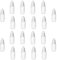 OBYJCA 20 Pcs 10ml/0.34oz Eye Dropper Bottles, Re-Usable Plastic Squeezable Dropper Bottles, Translucent Bottle with Cap and Removable Plug for Home, Work, Travel