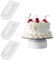 Set di 3 lisciatori per torte, per fondente, glassa, fondente, decorazione torte, glassa, fondente, fondente, pasta di zucchero, in plastica, adatto per la casa, cucina, pasticceria, negozi di