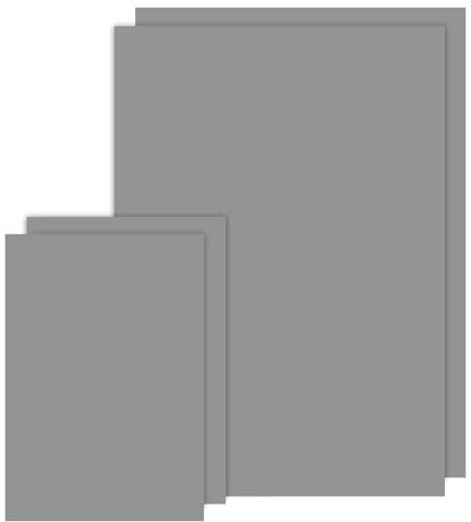 4 Piezas Placa de Linóleo, Gris Hoja de Caucho para Grabado, Baldosa Caucho Blando para Sello de Bricolaje, Proyectos de Impresión