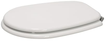 ERCOS BSOPEW - Sedile Copriwater WC Compatibile con Ideal Standard Liuto - MDF Bianco Lucido - Cerniere Cromate - Tavoletta WC Antibatterica - Made in Italy