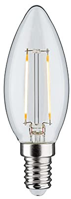 Paulmann 28572 LED Lampe Kerze Leuchtmittel 3-Stufen-Dimmbar 2,5Watt Kerzenlampe E14-Sockel Klar 230V 2700K Warmweiß 250 Lumen