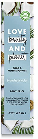 Love Beauty and Planet Dentifrice blancheur éclat coco & menthe poivrée - Le tube de 75ml