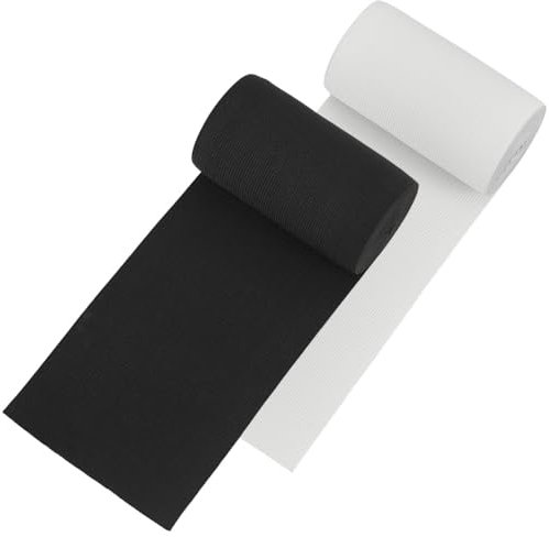 BENECREAT 6.6 Yards 120mm Breite Flache Gummibandspule Nähbänder Gurtband Kleidungsstück Nähzubehör (3.3 Yards/Farbe)