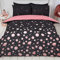 Dreamscene Glam Bettwäsche-Set, Kingsize, Black Blush Rose Gold Sparkle