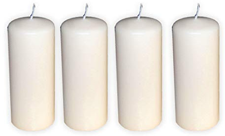 Adventskranz Kerzen 4er Set - 4Stck 14cm x 6cm cremeweiß