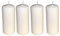Adventskranz Kerzen 4er Set - 4Stck 14cm x 6cm cremeweiß