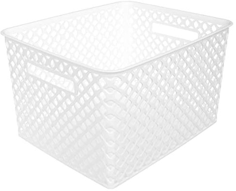 5five - plastikkorb 19l folk weiß