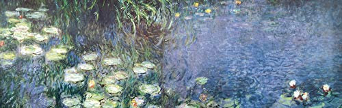 1art1 Claude Monet Seerosen, Morgen, 1-Teilig Fototapete Poster-Tapete 250x79 cm