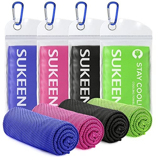 Kühltuch Set, kühlendes Handtuch Kühltücher Hals, Handtuch kühlend, Cooling Towel, Kühltücher Sport, Kühlendes Tuch, Eishandtücher für Wandern, Laufen, Tennis, Reisen,