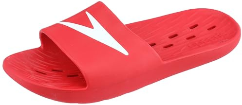 Speedo Herren Pantoletten | Pool-Pantoletten | Schnelltrocknend Fed Red 7