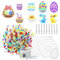 Kesote Bügelperlen Platten Set Bügelperlen Ostern 5mm Steckperlen Osterhase zum Basteln Ostereier Vorlagen Küken Osterdeko Kinder Geschenk Mitgebsel
