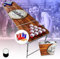 Beercup Table Pong à bière - Ensemble de Pong à bière pour Jeux de fête - Table Beerpong Pliable et réglable en Hauteur - Table à bière avec Porte-gobelets Rouges - Table de Pong étanche