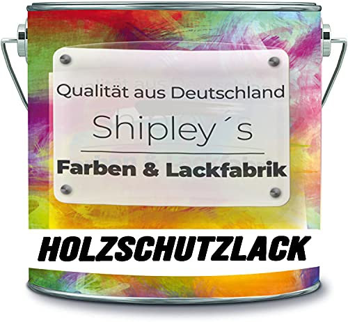 Shipley's Farben & Lackfabrik 1 Liter Holzschutzlack Holzlack Holzlasur wetterbeständiger Langzeitschutz Wetterschutzfarbe Holzschutzfarbe