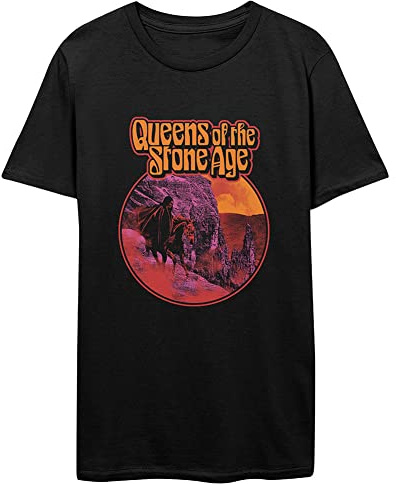 Queens Of The Stone Age T-Shirt Hell Ride Band Logo Neu Offiziell Herren Größe, Schwarz, XXL