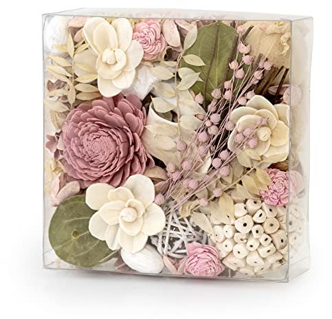 ANDALUCA Maison Box Pot pourri décoratif pour Vase et Bol de Remplissage (Jasmin Rose)